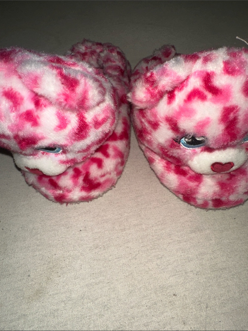 Kids Size 10/11 Build A Bear Heart Plush Baby Booties -